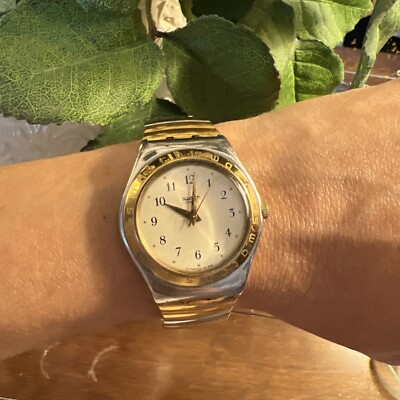 1996 Vintage Swatch Irony TONALITY YLS109 | Silver & Gold Swatch