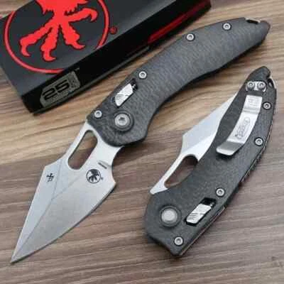 KNIFE Kohlefasergriff Achse Lock taktisches Überleben Outdoor Camping Taschenmesser us