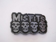 Misfits classic Skull Image Black Enamelled pewter plated finish Belt Buckle