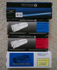 SET of 4 BCMY Premium Laser Toner Cartridges for Dell 2150 2155 Series Printers