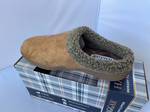 Haggar Men's M Indoor/Outdoor Sole Shoes Memory Foam Slippers Size 8-9 - Picture 5 of 7