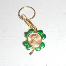 Lucky Penny Coin Token Keychain 1959 Birthday Cent Lottery Ticket Scratcher Cent