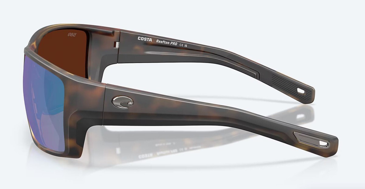 Costa Del Mar Reefton Pro Matte Tortoise Green Mirror Polarized
