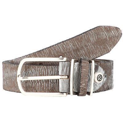b.belt Fashion Basics Cuno Gürtel Leder #BBT-BB0957L64 (silbermetallic - 100 cm)