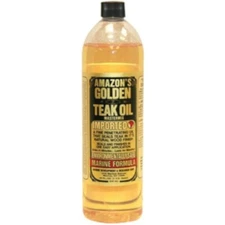 Amazon's Golden Teak Oil 32oz for Furniture, Marine and Outdoor Use