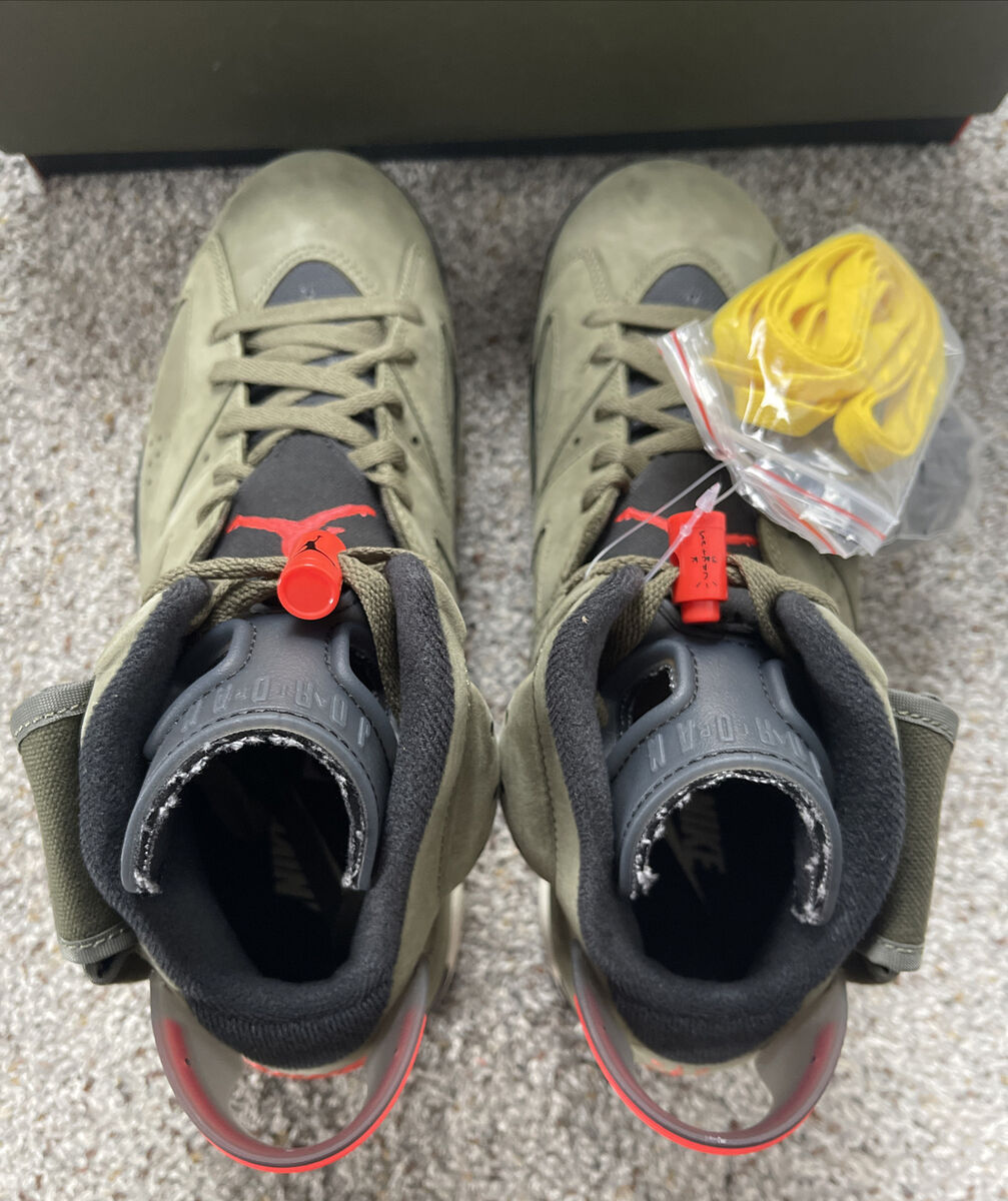 Nike x Travis Scott Air Jordan 6 Cactus Jack Size 10 Olive Nike x Travis Scott Air Jordan 6 Cactus Jack Size 10 Olive