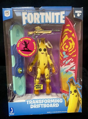 Fortnite PEELY (Ripe) Action FigureW/ Transforming Driftboard By Jazwares