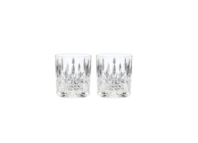 Reed and Barton Crystal HAMILTON Double Old Fashioned Whiskey Glasses - 2- Used