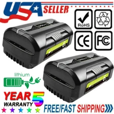 2x 40V 6.0Ah Battery Replacement For Ryobi 40 Volt Lithium-ion OP4050 OP40602 US