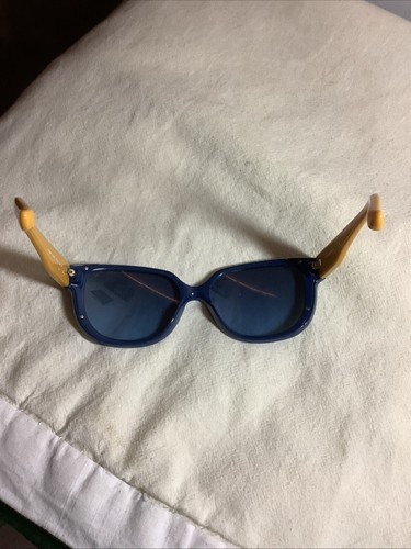 Tory Burch Sunglasses Blue;Yellow Arms TY 9023 1233/17 57;16 140 2N~ Good Cond. - Picture 19 of 24
