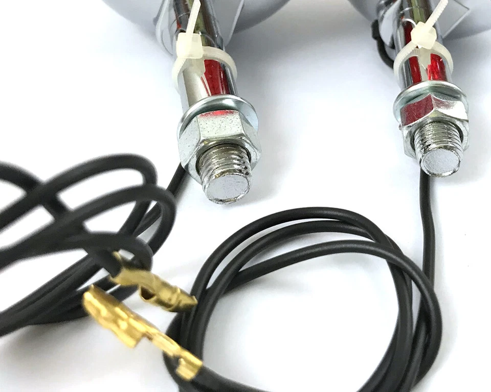 2X Rear turn signal indicator winker for 73-77 Suzuki TC100 TS100 TS75 Amber len - Image 2 of 2