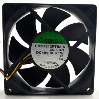 1pcs    PMD4812PTB2-A 48V 9.1W 12CM 120*25mm 3-wire cooling fan #F22