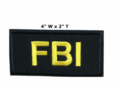 Fed Investigations Patch Embroidered Iron-on Applique Halloween Costume Gift