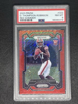 2023 Dorian Thompson Robinson Red Shimmer Prizm Rookie RC 15/35 Browns  