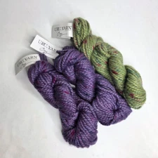 Uru Yarn Cozy - Alpaca Blend - Super Bulky Weight Yarn Purple Green - Set of 3