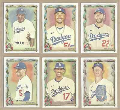 2023 Topps Allen & Ginter LOS ANGELES DODGERS Team Set of (14) - 10 Base + 4 SP