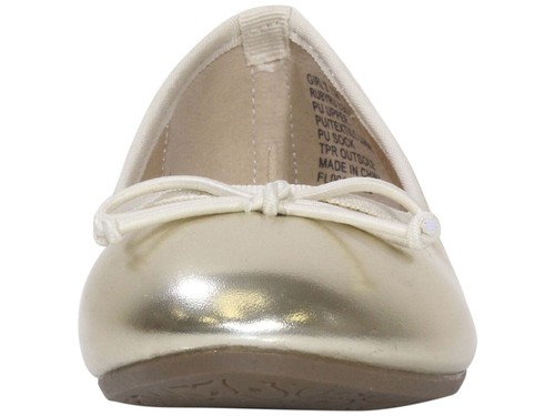 Mia Kids Little/Big Girl's RubyRu Flats Ballet Shoes Pale Gold Metallic - 第 2/56 張圖片