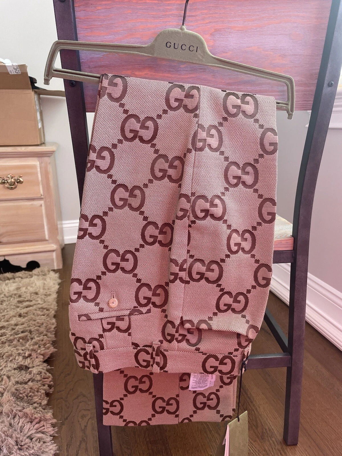 Pantalon 100 % épuisé authentique jumbo G gucci pleine longueur   taille 42it
