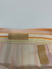 Jupe Crayon Kate Hill Taille 8P (Petite) - Couleur Tan Avec Bordure Marron, Doublure Soie Et Coton
