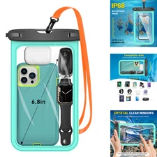 Waterproof Case Cover Dry Bag for iPhone 16 15 14 13 Pro Max Samsung S25 S24 S23