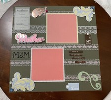 Mother-12 x 12 premade scrapbook page