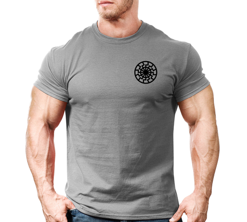 Black Sun Viking LB Gym T Shirt Mens 