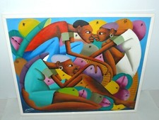 *TABLEAU Huile sur Toile Signée CASIMIR LAURENT (1928-1990) PEINTRE HAÏTIEN XXe