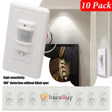 New 10X Motion Sensor Infrared PIR Movement Detector Outdoor Sensor Light Switch