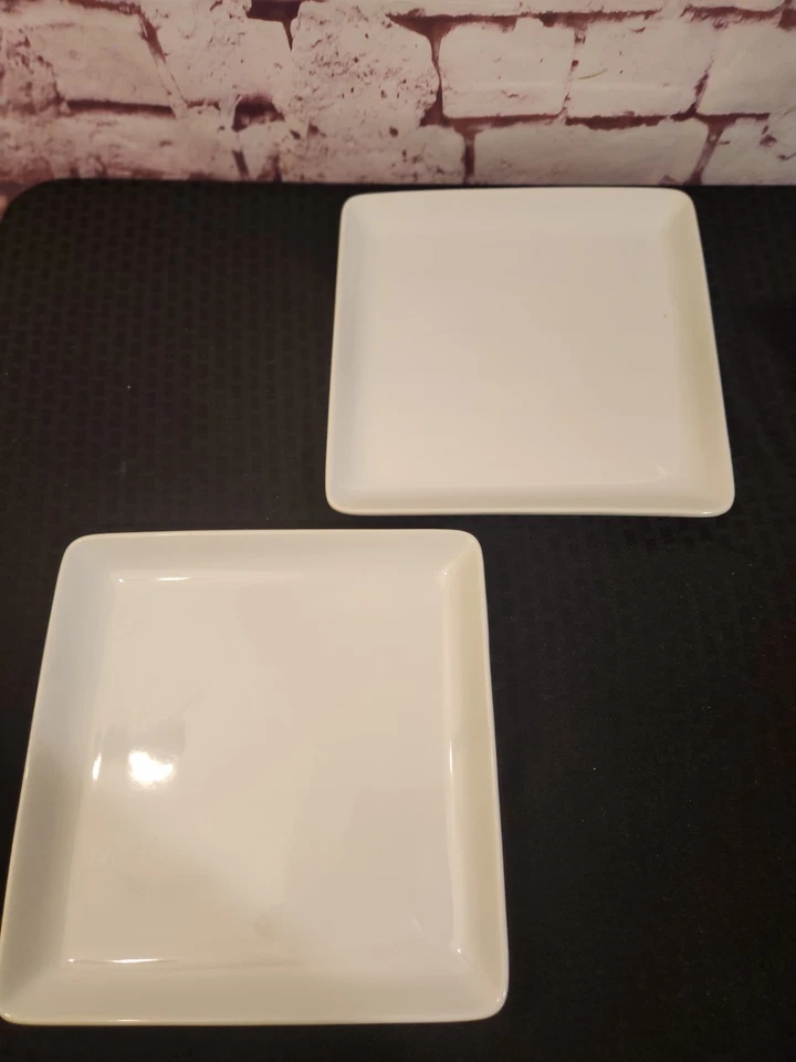 Pampered Chef Simple Additions Medium Squares Square Plates 10" #1930 Set of 2 - Image 2 of 4