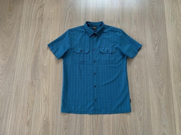 Men Jack Wolfskin Shirt Navy 40 /L / 48 #9ETL