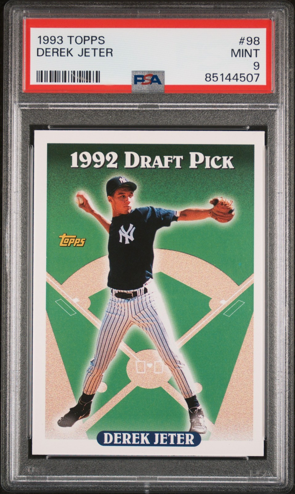 1993 Topps - Derek Jeter #98 ROOKIE CARD - PSA 9