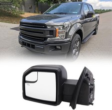 Left Side Door Mirror with Blind Spot Glass Power Fits 2015-2020 Ford F150 With