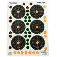 Visicolor Adhesive 25 Yard Reactive Rifle Shooting Targets Zero Scope Range