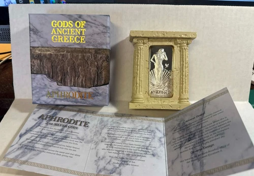 2013 NIUE $5 GODS OF ANCIENT GREECE APHRODITE 2 OUNCE .999 SILVER BAR PROOF