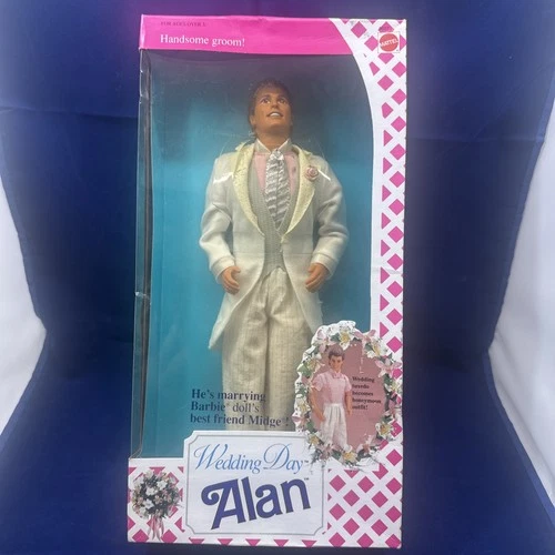 VTG Mattel 1990 Wedding Day Alan Handsome Groom! New- Never Removed From Box