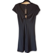Tash + Sophie Little Black Slip Dress Size XS USA Silky Feel