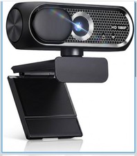   1080P HD Webcam with Microphone Privacy Cover Plug And Play USB Pc/Laptop OB