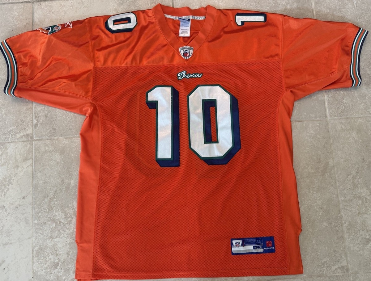Chad Pennington Miami Dolphins Reebok Jersey Orange Stitched (2008