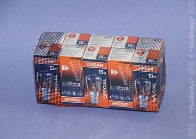 10x Osram 15W Special Glühlampe Kühlschranklampe Nähmaschinen Glühbirne E14