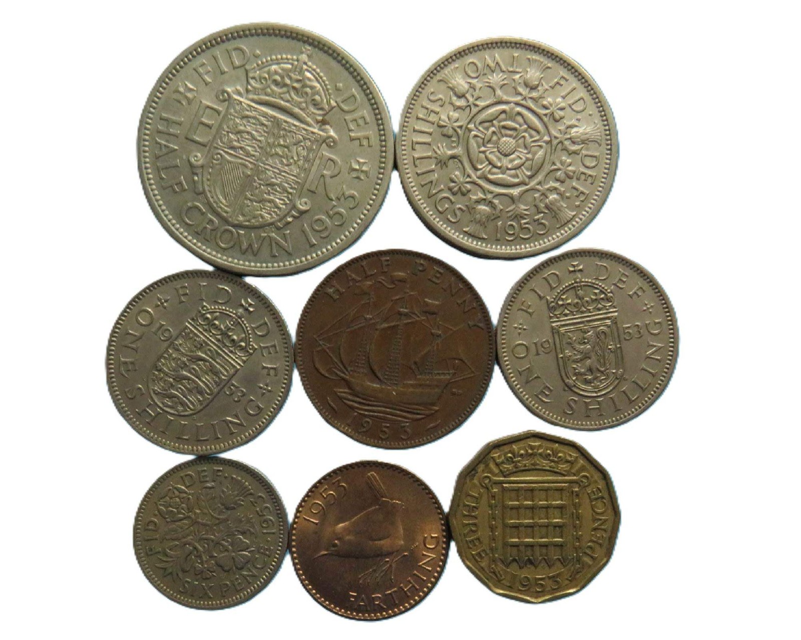 1953 Great Britain Coin Year Set