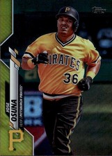 2020 Topps Jose Osuna #375 Gold Foil Pittsburgh Pirates 25J