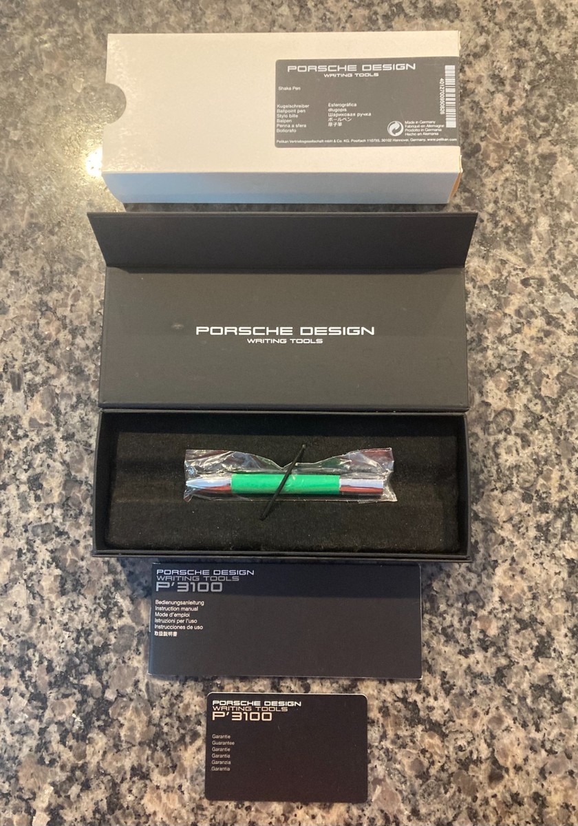 PORSCHE DESIGN NOS P'3140 GREEN SHAKE PEN. NEW & UNUSED IN