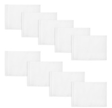 KINGTOP Golf Flag 20x14 Inch - Plain White, 420D Nylon, Tube Inserted - Standard