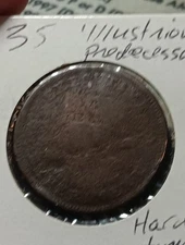 👉1835  RARE Hard Times Token- Executive Experiment- Illusions Predecessor T/35