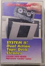 Tape Deck Cleaner System 2 Dual Action Cassette Head Cleaning Tool