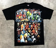 Marvel Mad Engine Civil War Black T- Shirt  New