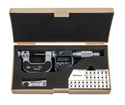 Mitutoyo Mikrometer 0-25 mm 326-351-30 mit auswechselbarer Spitze