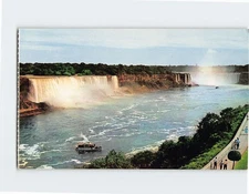 Postcard The American and Horseshoe Falls Niagara Falls North America