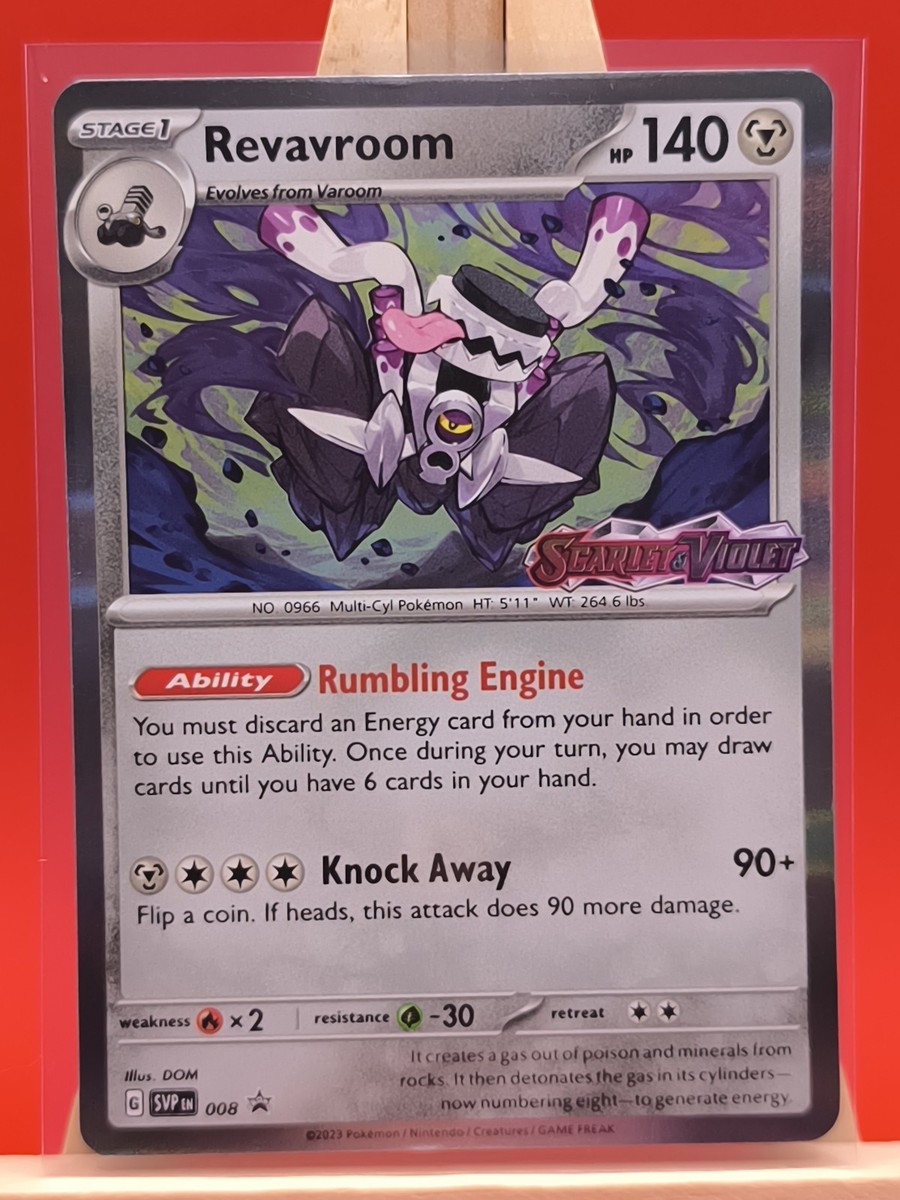 Revavroom SVP008 Scarlet & Violet Prerelease Promo Holo Rare Pokemon Card *  New