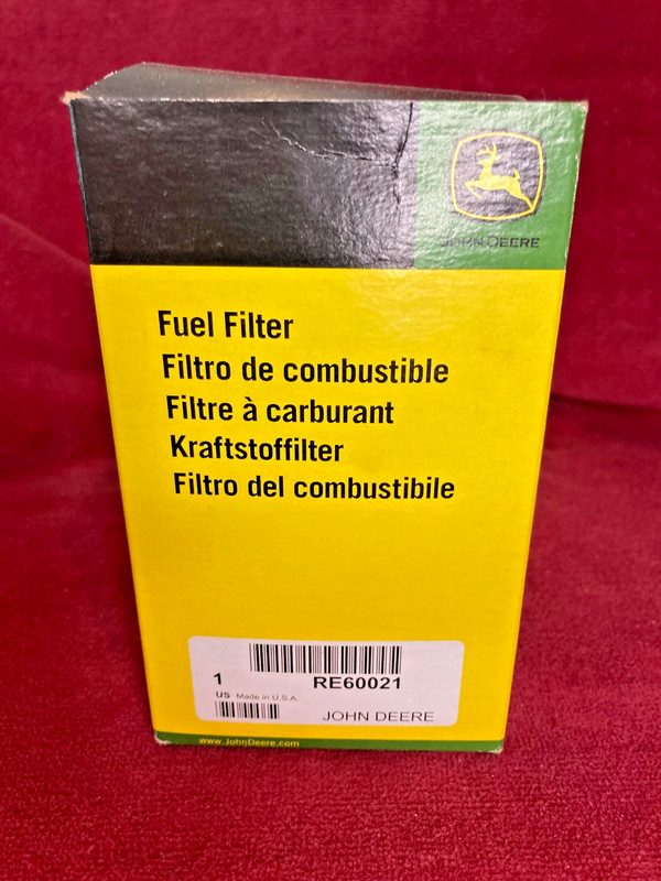 Genuine John Deere RE60021 Fuel Filter Water Separator NEW OEM Sealed